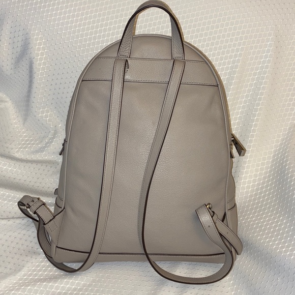 Michael Kors Large Gray Rhea Backpack in Pebbled Leather main image 10